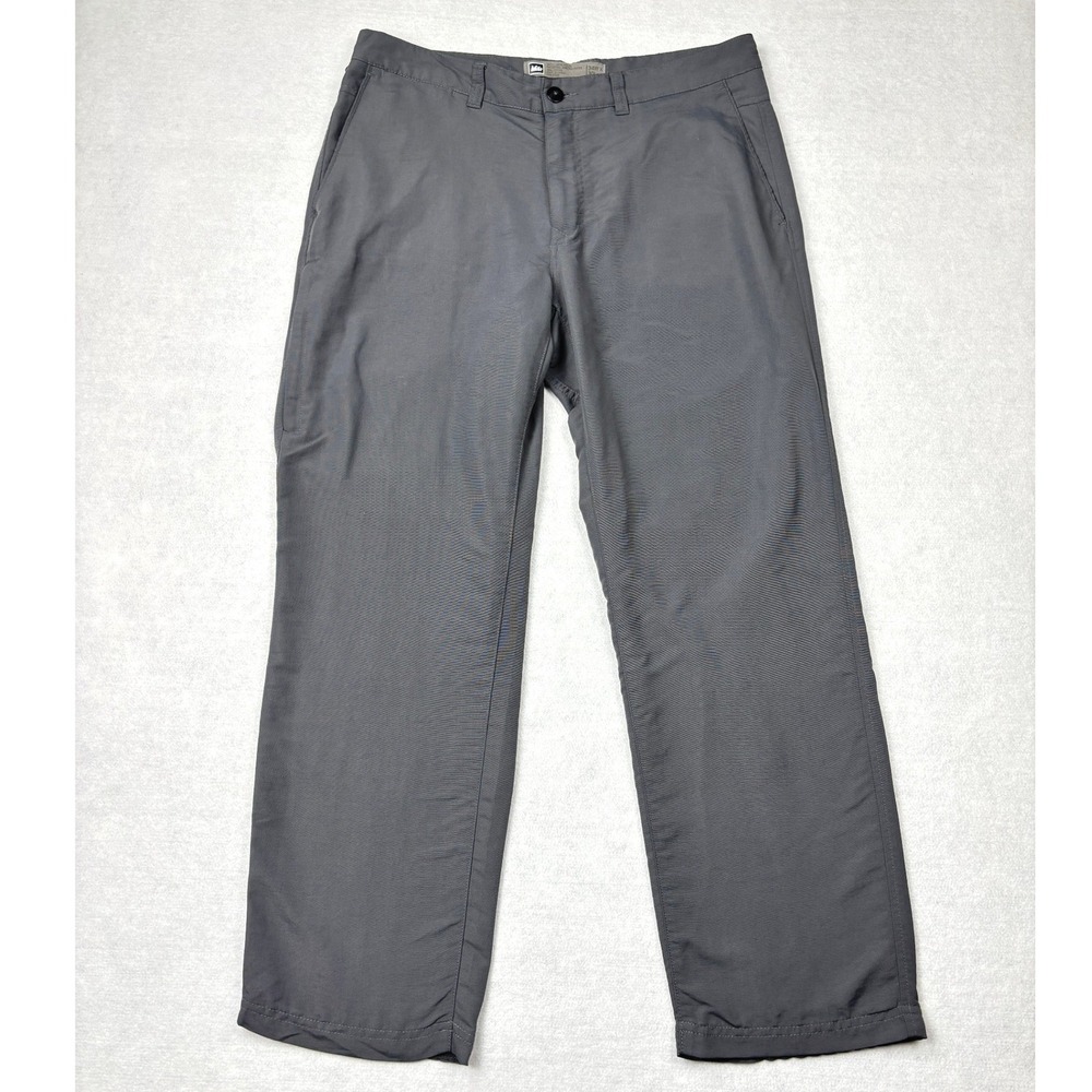 REI Co-op Sahara Mens 34x30 Charcoal Grey Nylon Hiking Cargo‎ Pants 877605